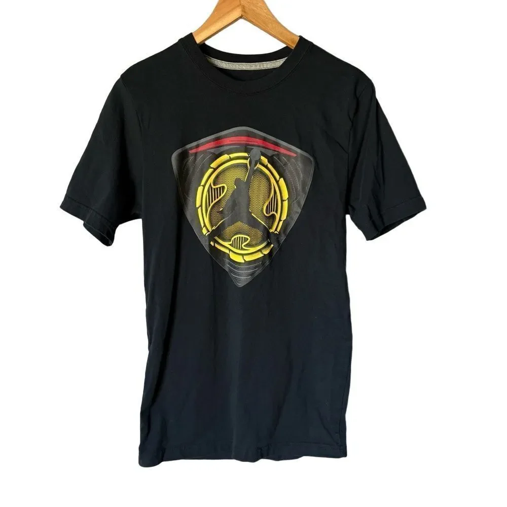 Jordan Brand T-shirt Size S Black Graphic Tee Jumpman Logo Sporty Streetwear
